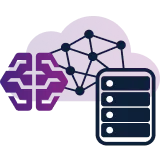 BoxやSharePointと連携し、大容量データをAI学習させるネットワーク構成イメージ